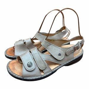 Finn Comfort Gomera Women’s 10 Taupe Leather Strappy Sandals